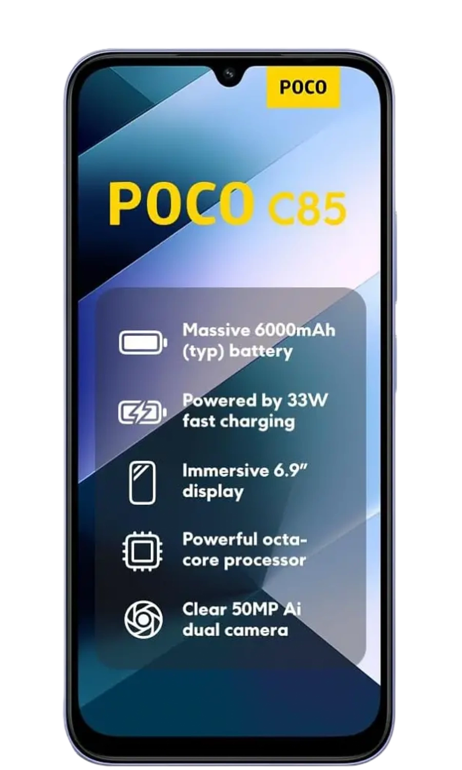 XIOMI POCO C85 - Vista Frontal